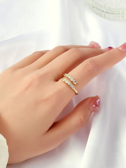 SALTY Radiant Stone Statement Ring For Women & Girls