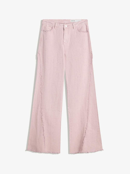 Textured Flared Jeans