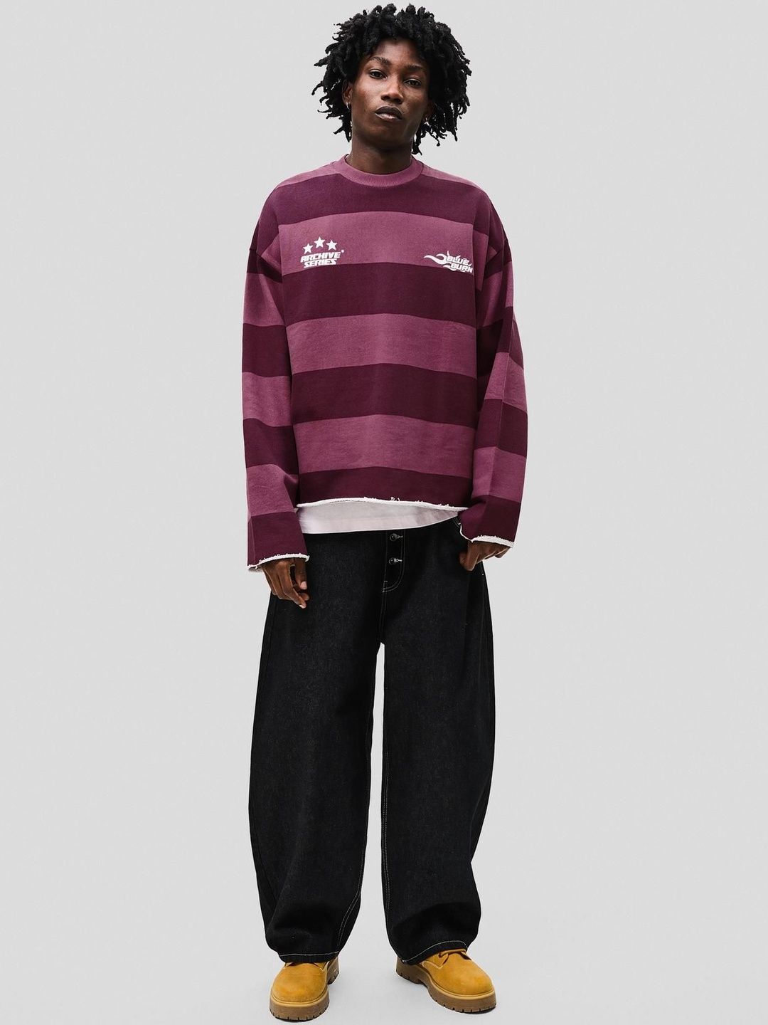 Printed plush sweatshirt