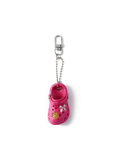 SALTY Pink Bow Mini Crocs Bag Charm