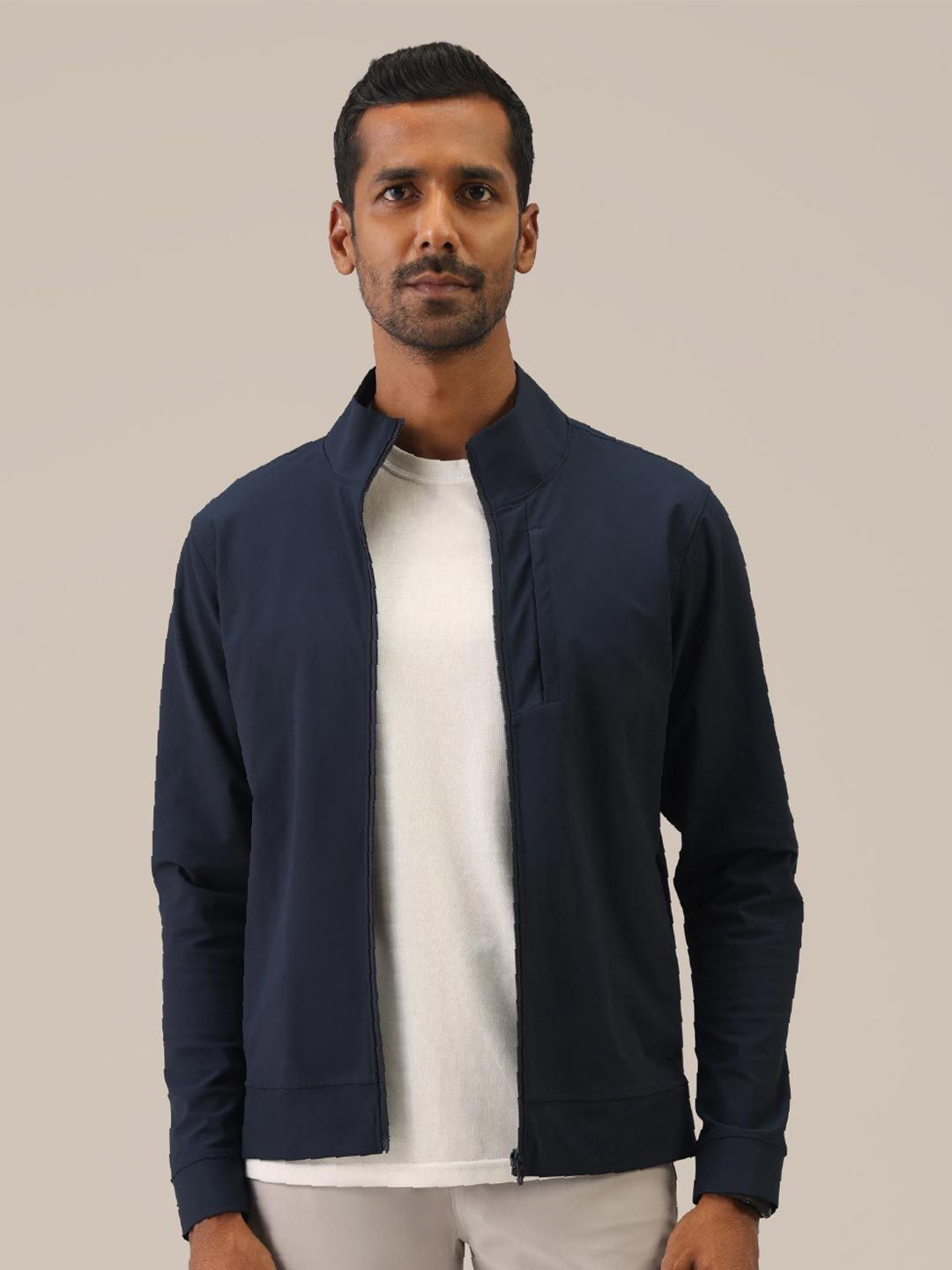 Men Lightweight Open Front Jacket