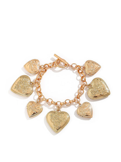 Women Handcrafted Gold-Plated Cuff Bracelet