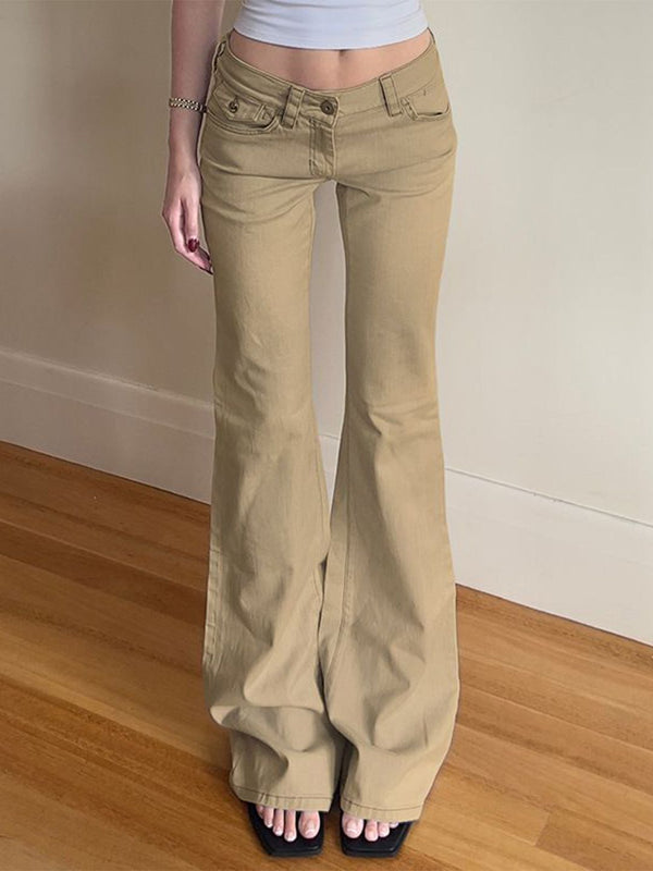 Women Mid-Rise Low Distress Bootcut Non Stretchable Jeans