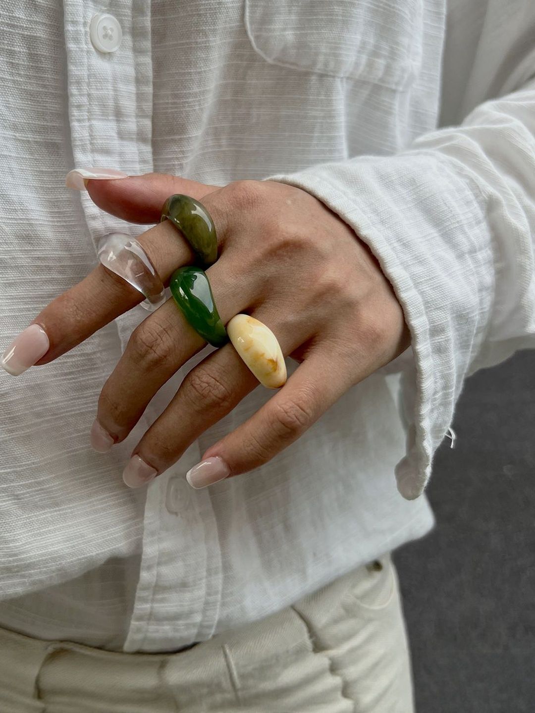 Women Resin Finger Ring