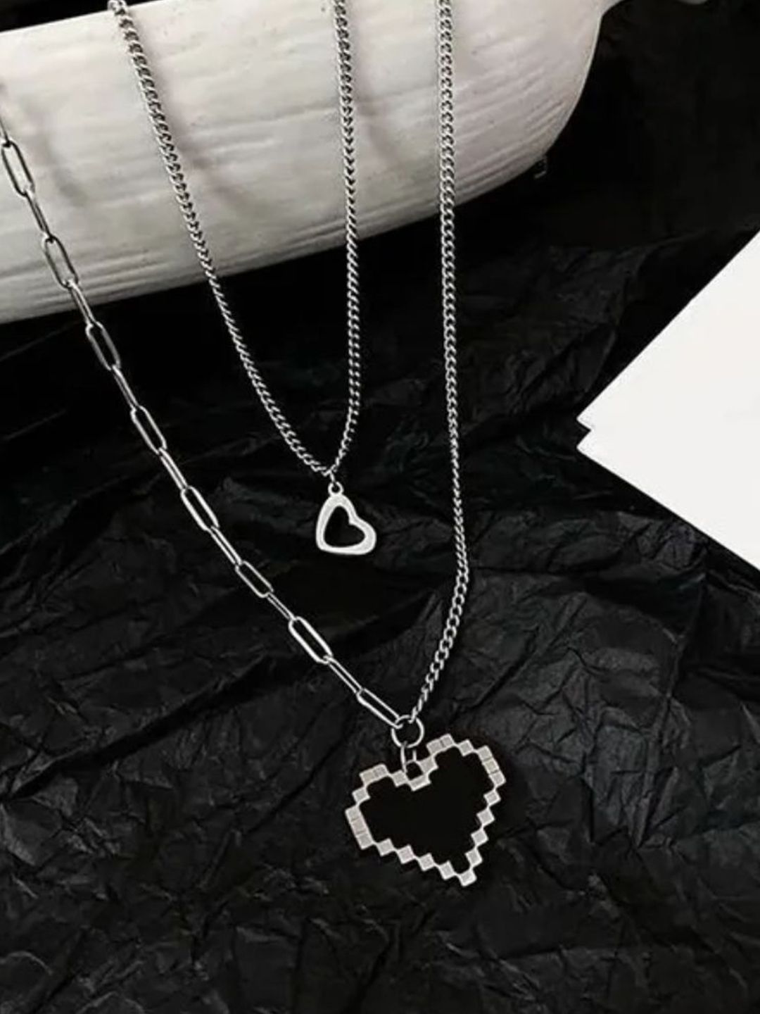 SALTY Stainless Steel Palpita Layered Necklace