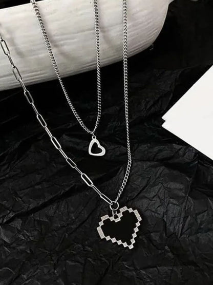 SALTY Stainless Steel Palpita Layered Necklace