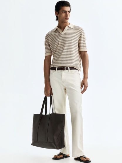 Linen-blend Polo Shirt