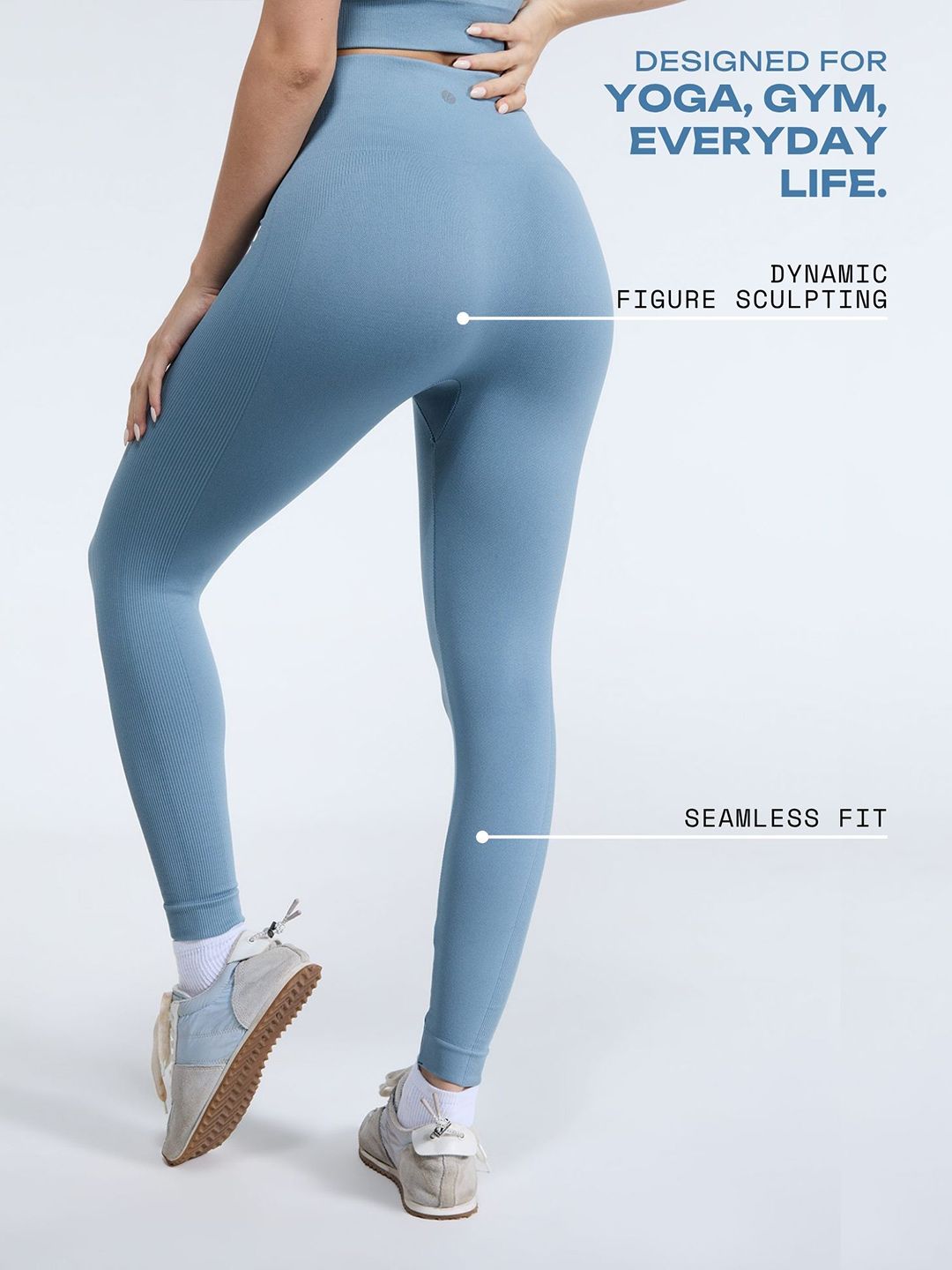 Blue Sky-Rise Leggings