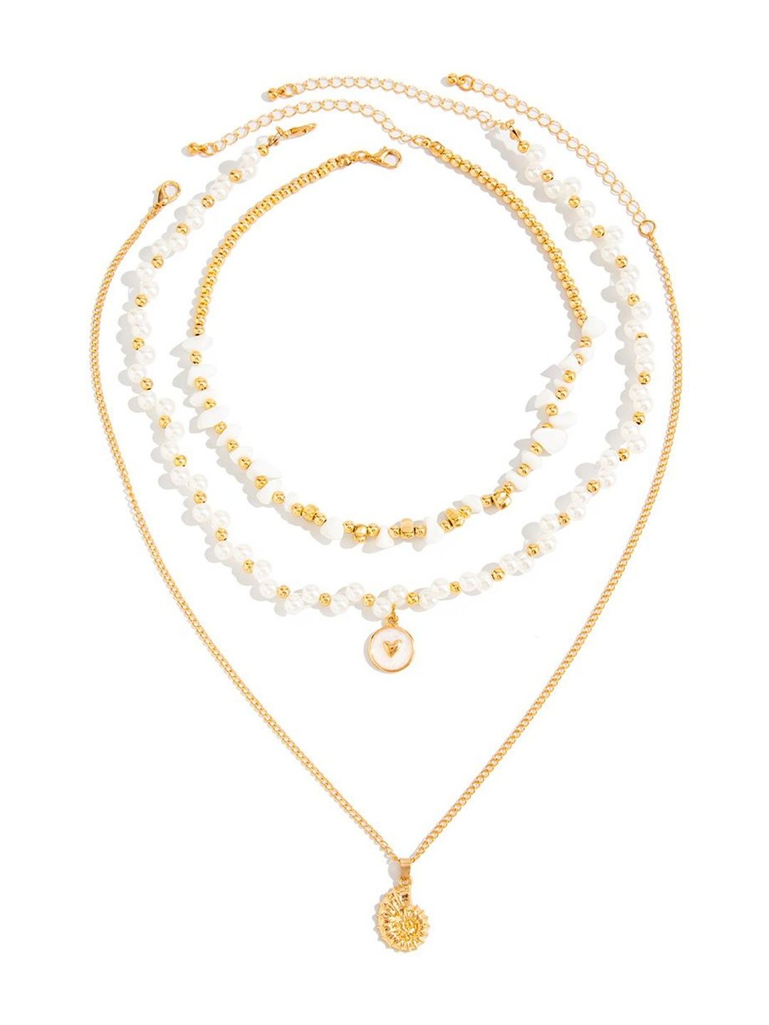 Gold-Plated Enamelled Necklace