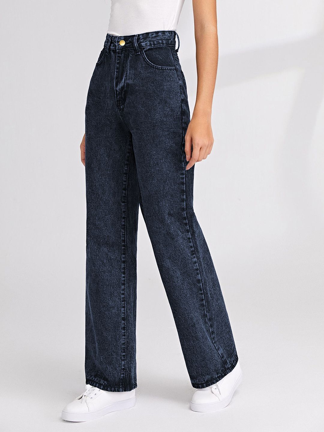 Women Straight Fit High-Rise Jeans