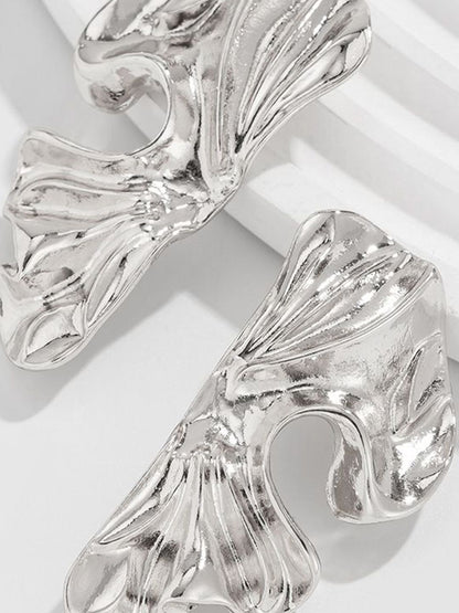 Silver-Plated Contemporary Studs