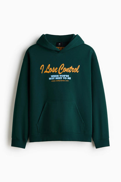 Loose Fit Printed Hoodie