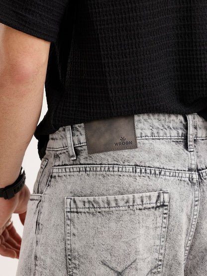 Men Baggy Mid-Rise Heavy Fade Pure Cotton Jeans