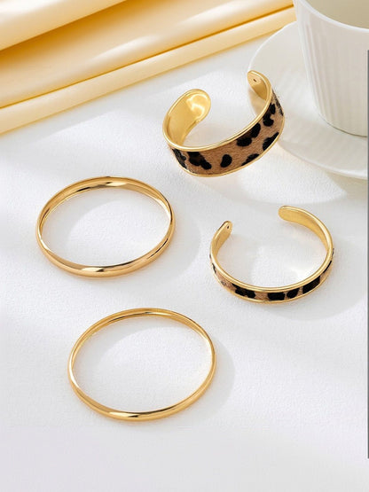 Women 4 Gold-Plated Kada Bracelet