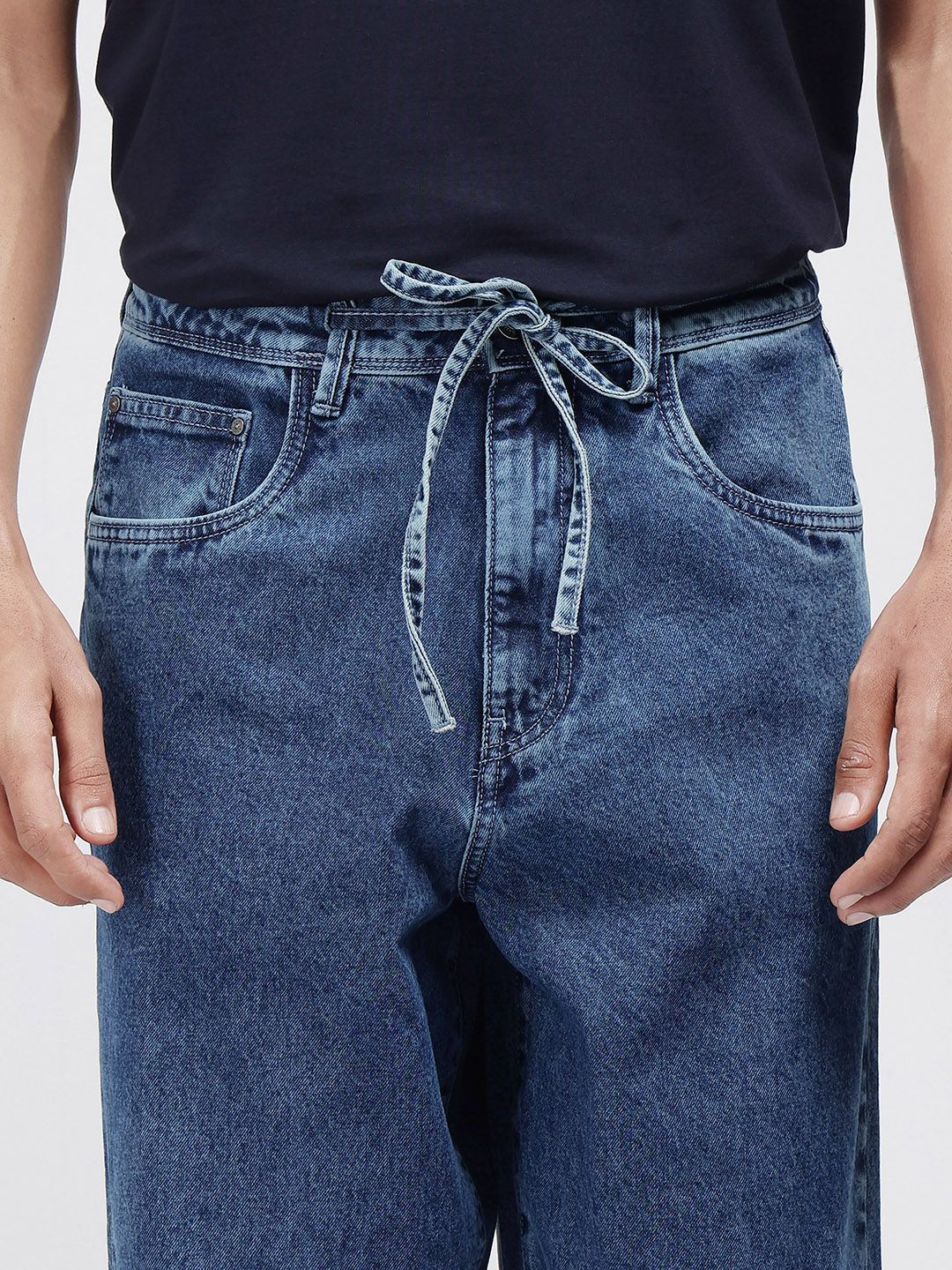 Men Comfort Stretchable Otto Light Blue Baggy Jeans