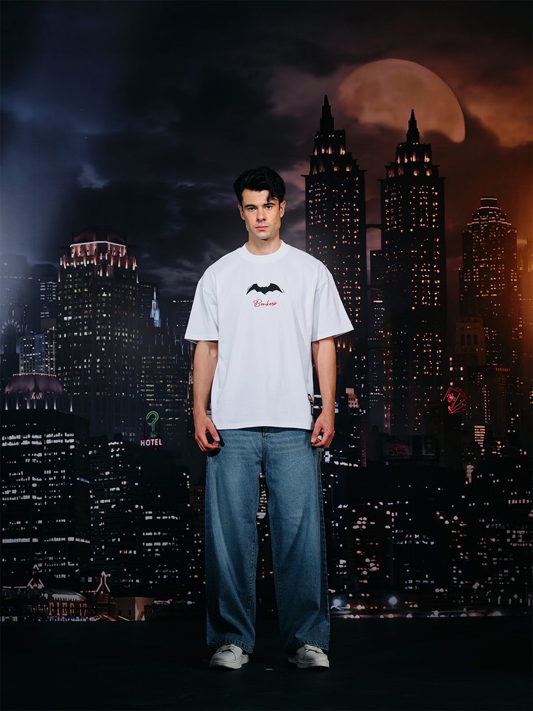 Men Batman Printed Pockets T-shirt