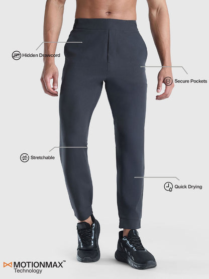 Men Tapered Fit Mid Rise Joggers