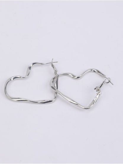 SALTY Heart Shaped Hoop Earrings