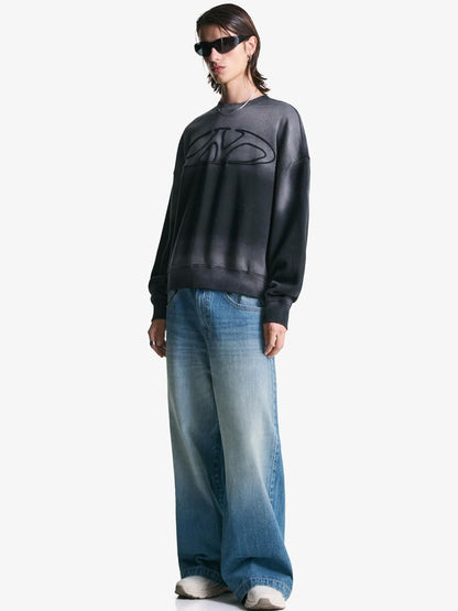 Men Low-Rise Cotton Baggy Jeans