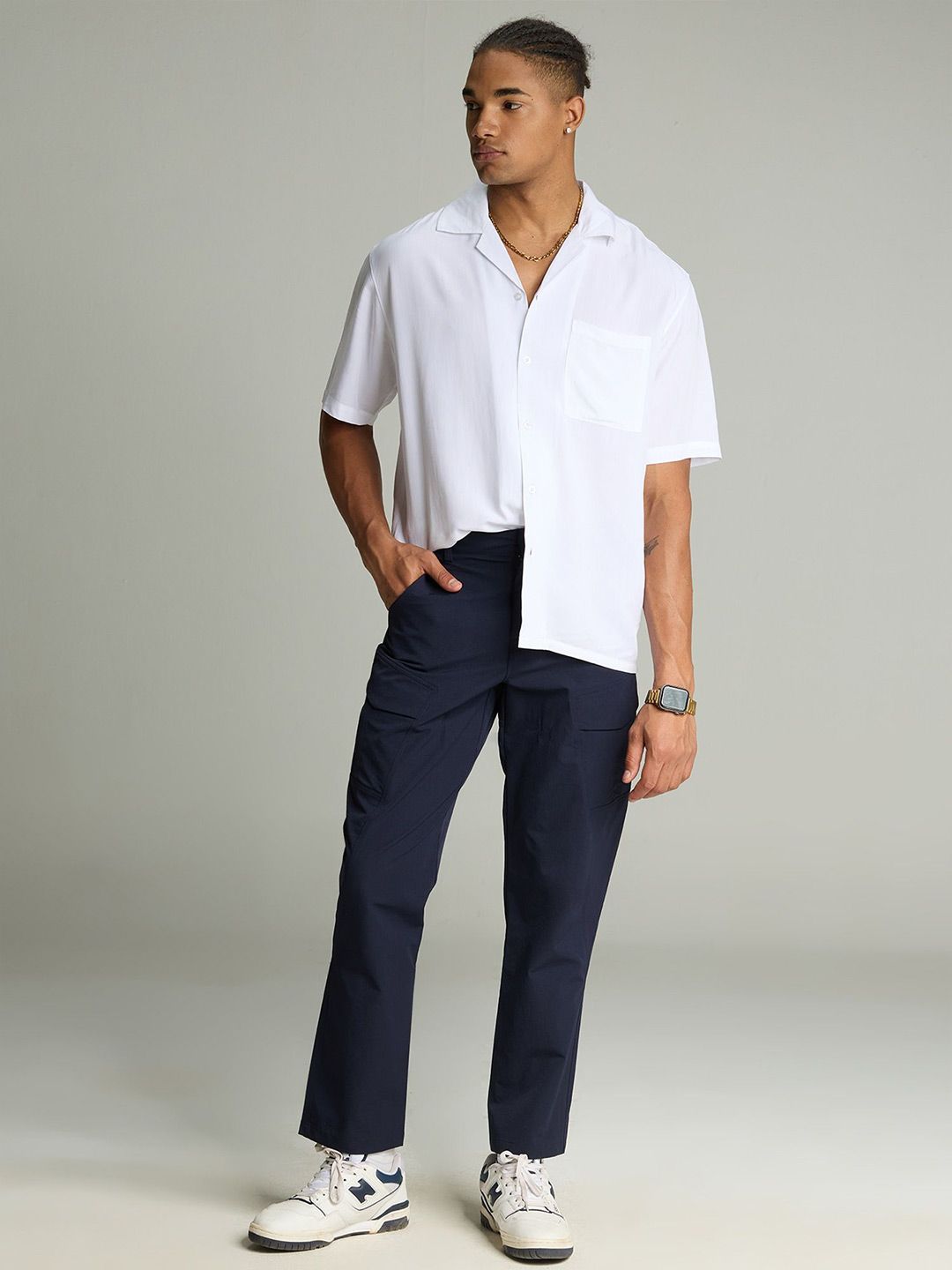 Navy Stride Cargo Pants