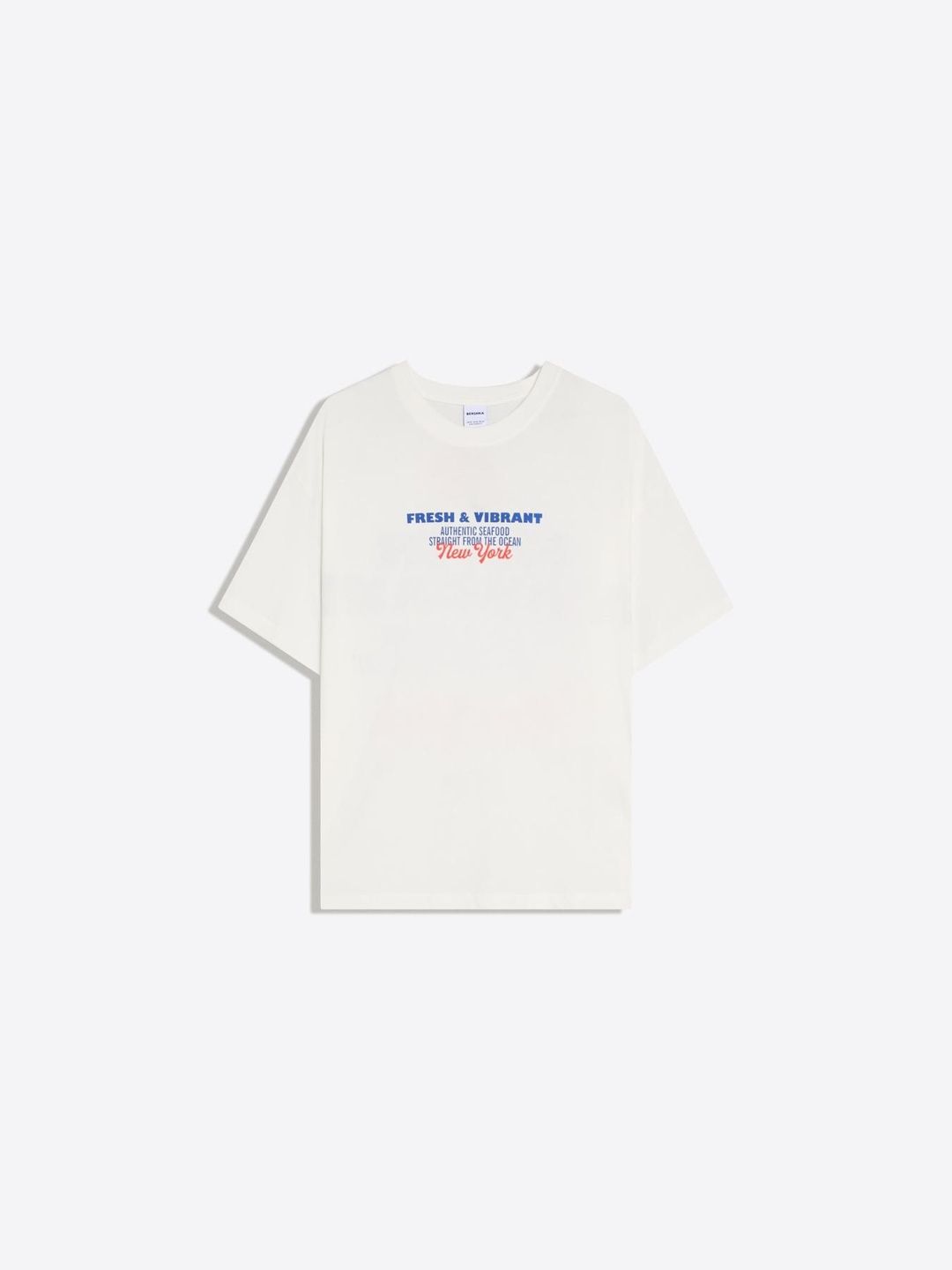 Typography Printed Oversized Fit Cotton T-shirt