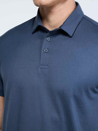 Men Ash Supima Regular Fit Polo T-Shirt