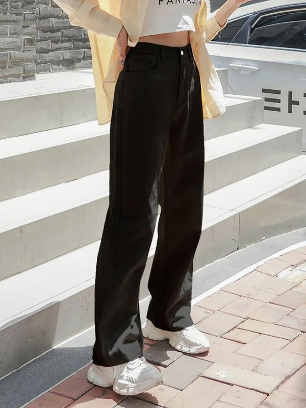 Women Straight Fit Clean Look Stretchable Jeans