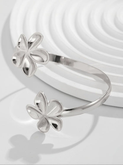 Women Silver-Plated Cuff Bracelet