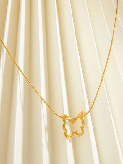 SALTY Papillon Stainless Steel Pendants With Chains