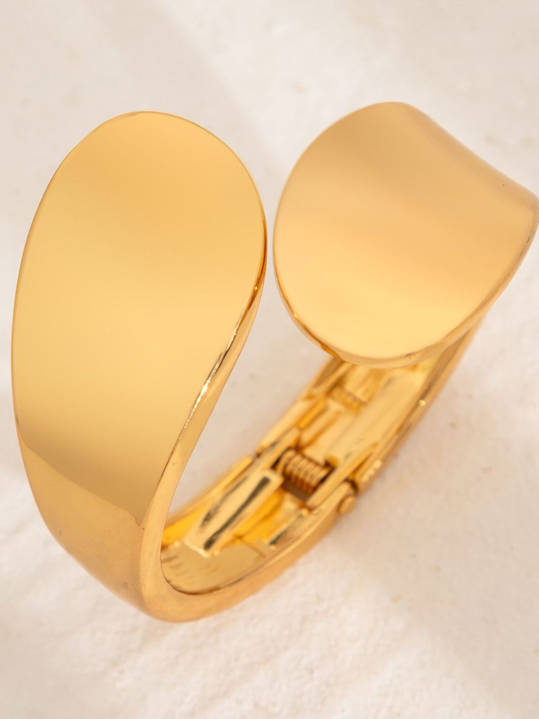 Gold-Plated Bangle-Style Bracelet