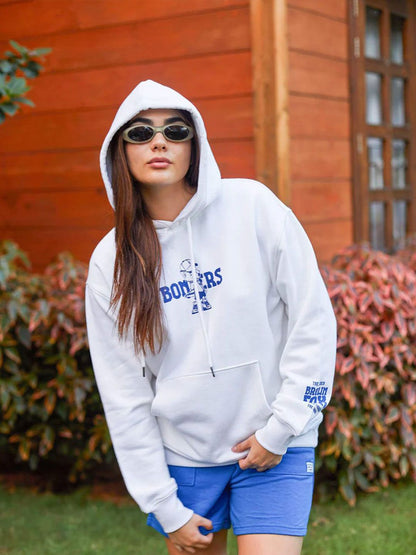Women Printed Hooded Sweatshirt