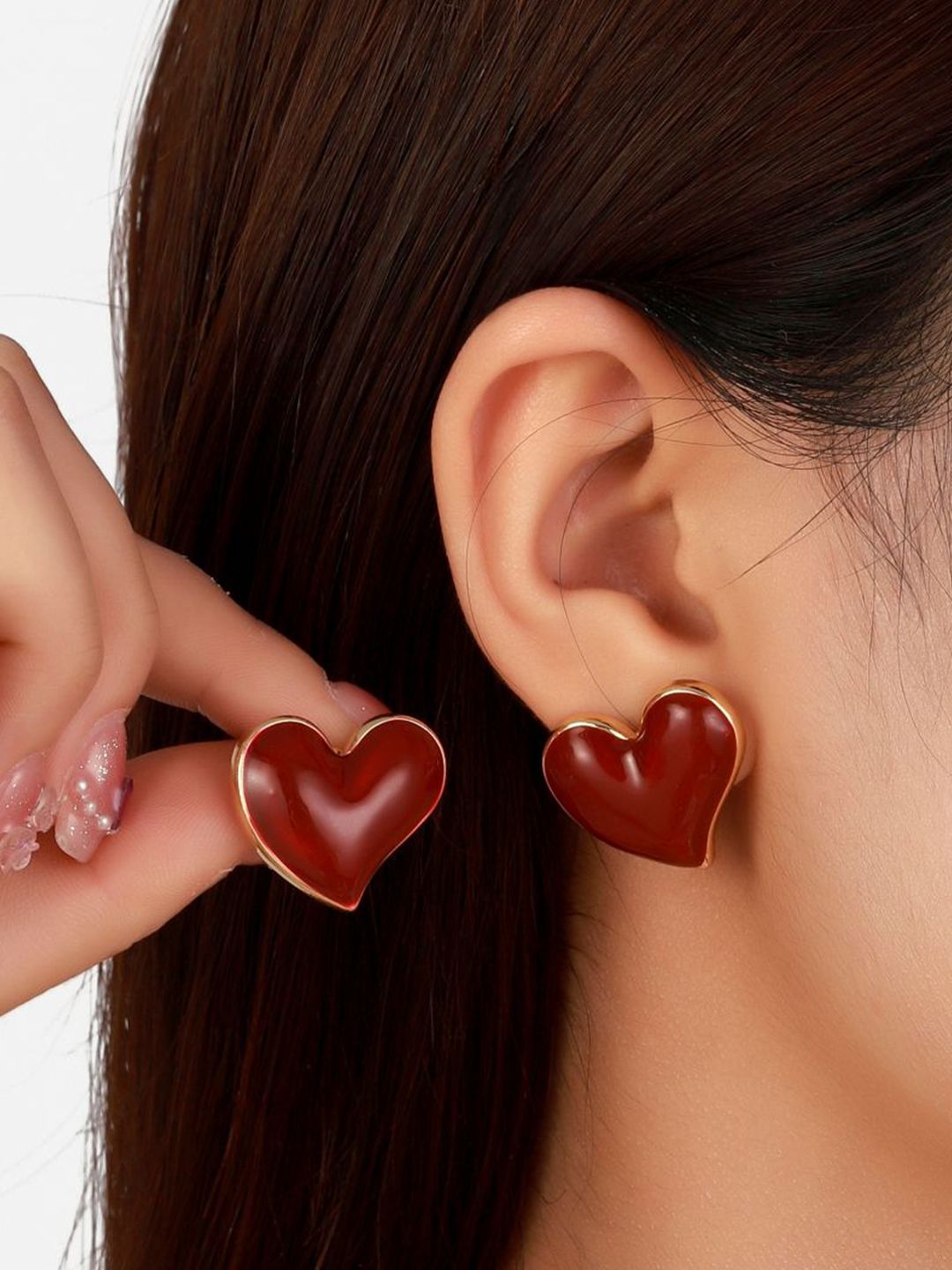 SALTY Pack of 2 Women Heart of Rouge Earrings