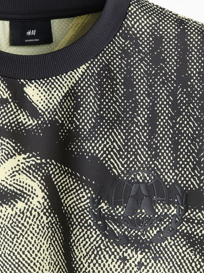 Oversized Fit Boxy-Style Printed T-Shirt