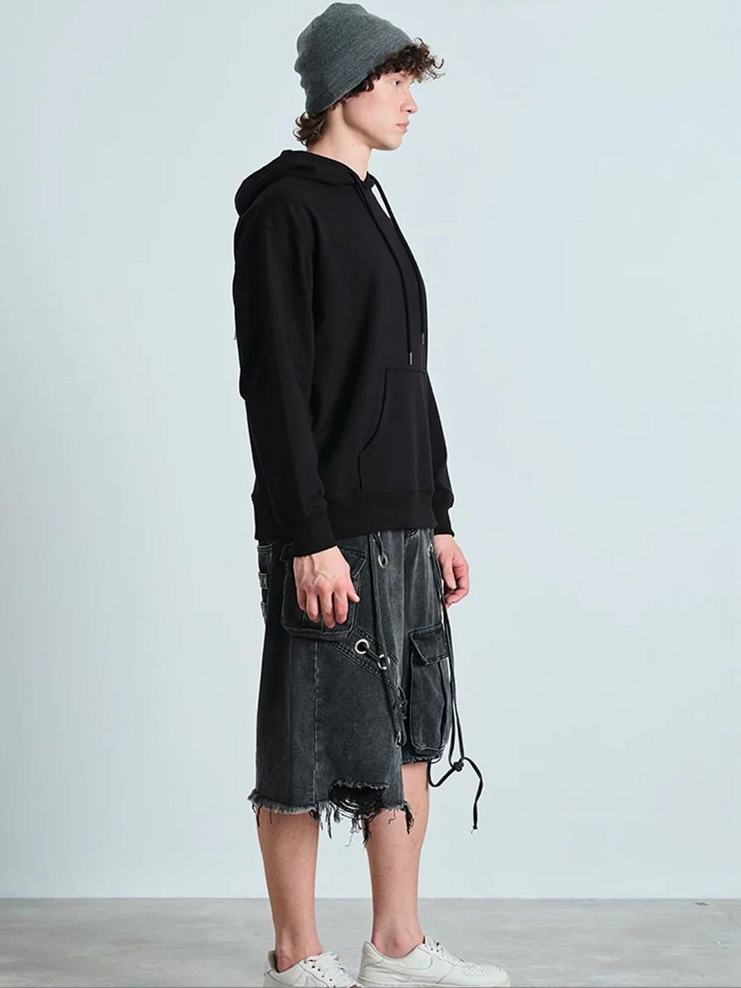 Men Printed Hooded Sweatshirt