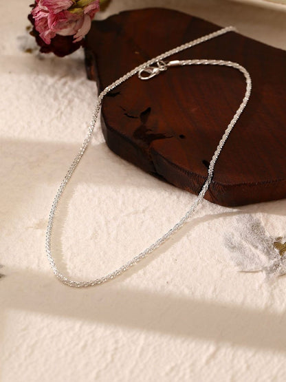 Silver-Plated Enamelled Chain