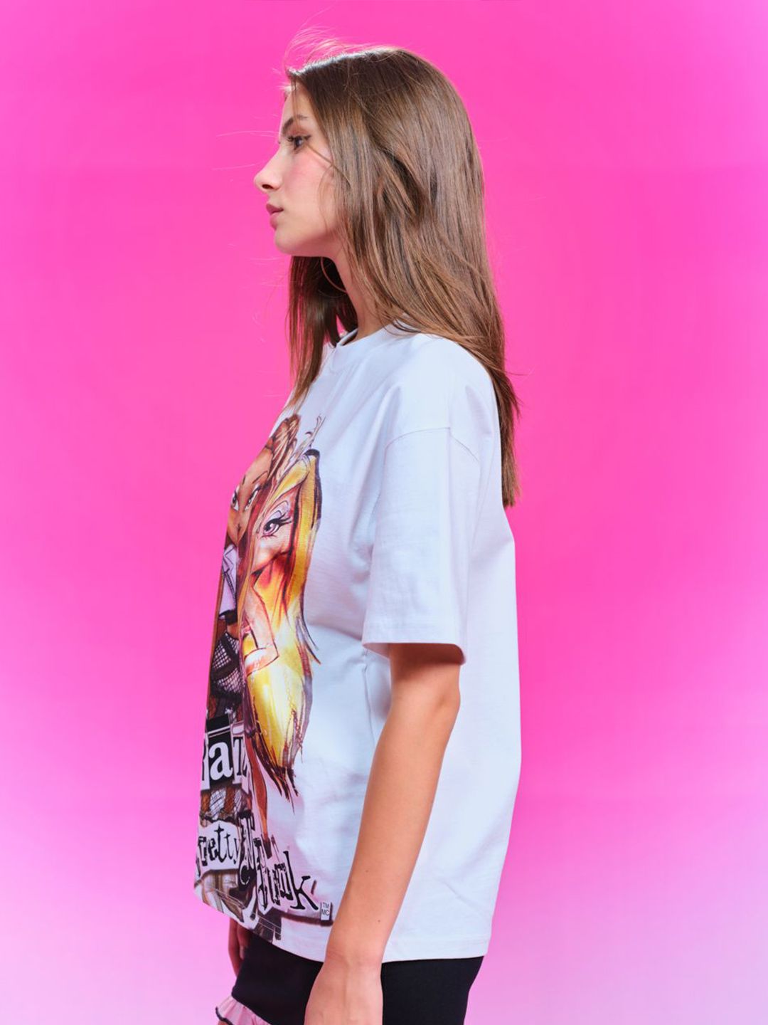 Women Bratz Graphic Oversized T-shirt