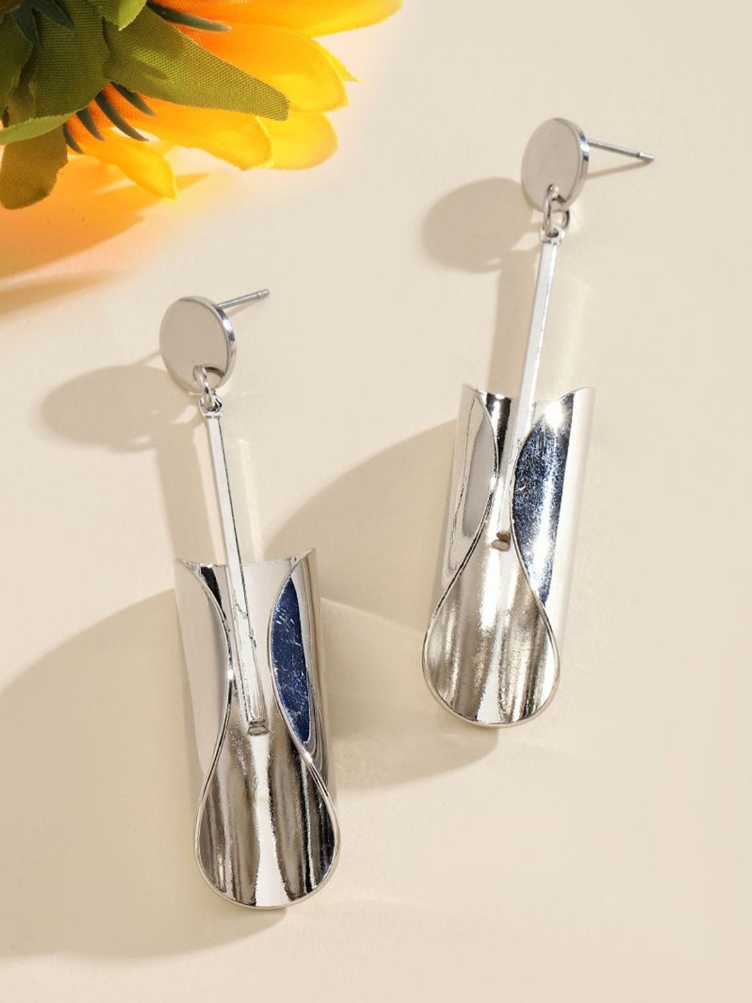 SALTY Silver Contemporary Ages Luxury Drop Earrings