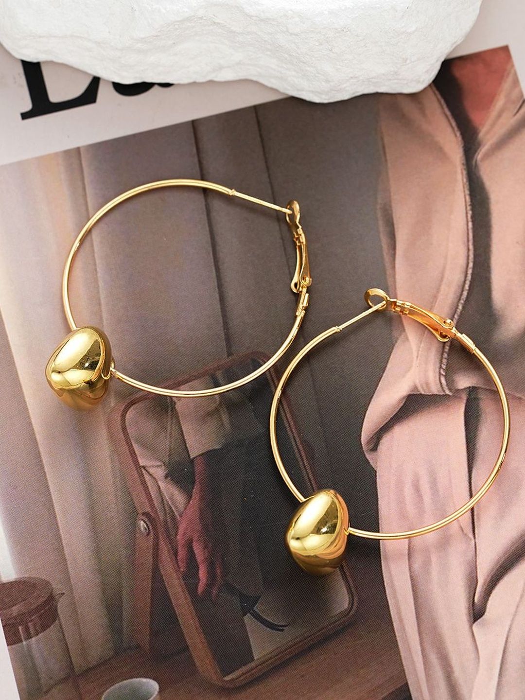 Geometric Half Hoop Earrings