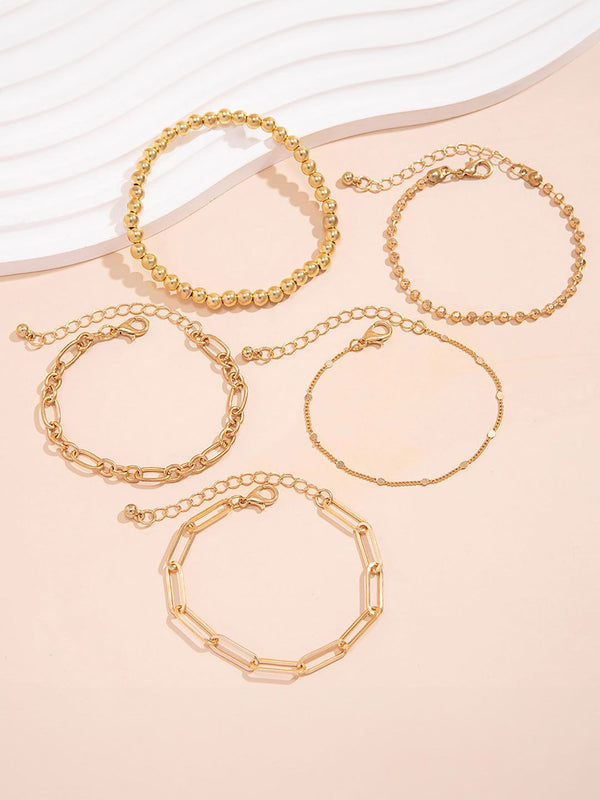 Women 5 Gold-Plated Armlet Bracelet