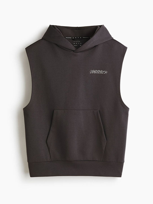Sleeveless Sports Hoodie With DryMove