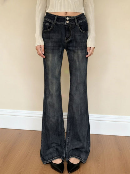 Women Bootcut Low-Rise Light Fade Jeans