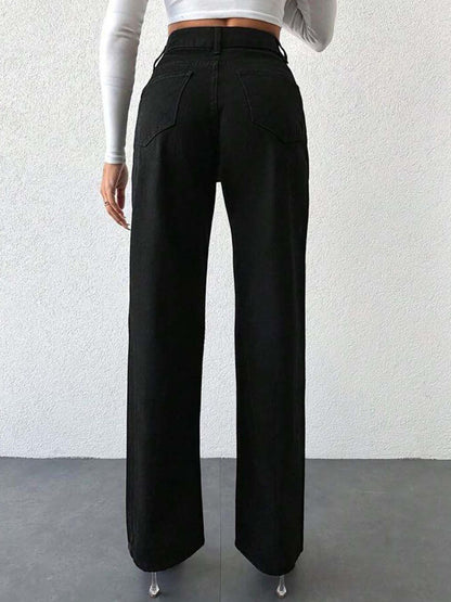 Women Straight Fit High-Rise Stretchable Jeans