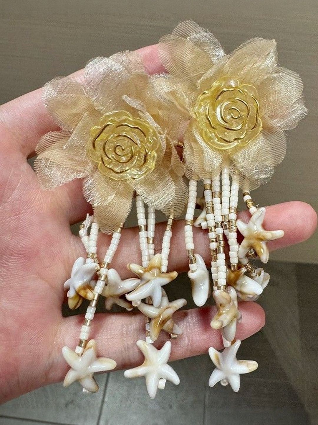 Women Floral Drop Earrings