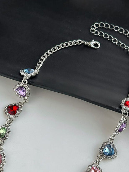 Silver-Plated Enamelled Necklace