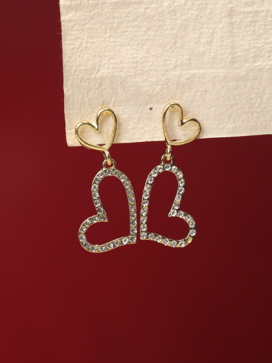 SALTY Valentines Day Charming Heart Shaped Drop Earrings