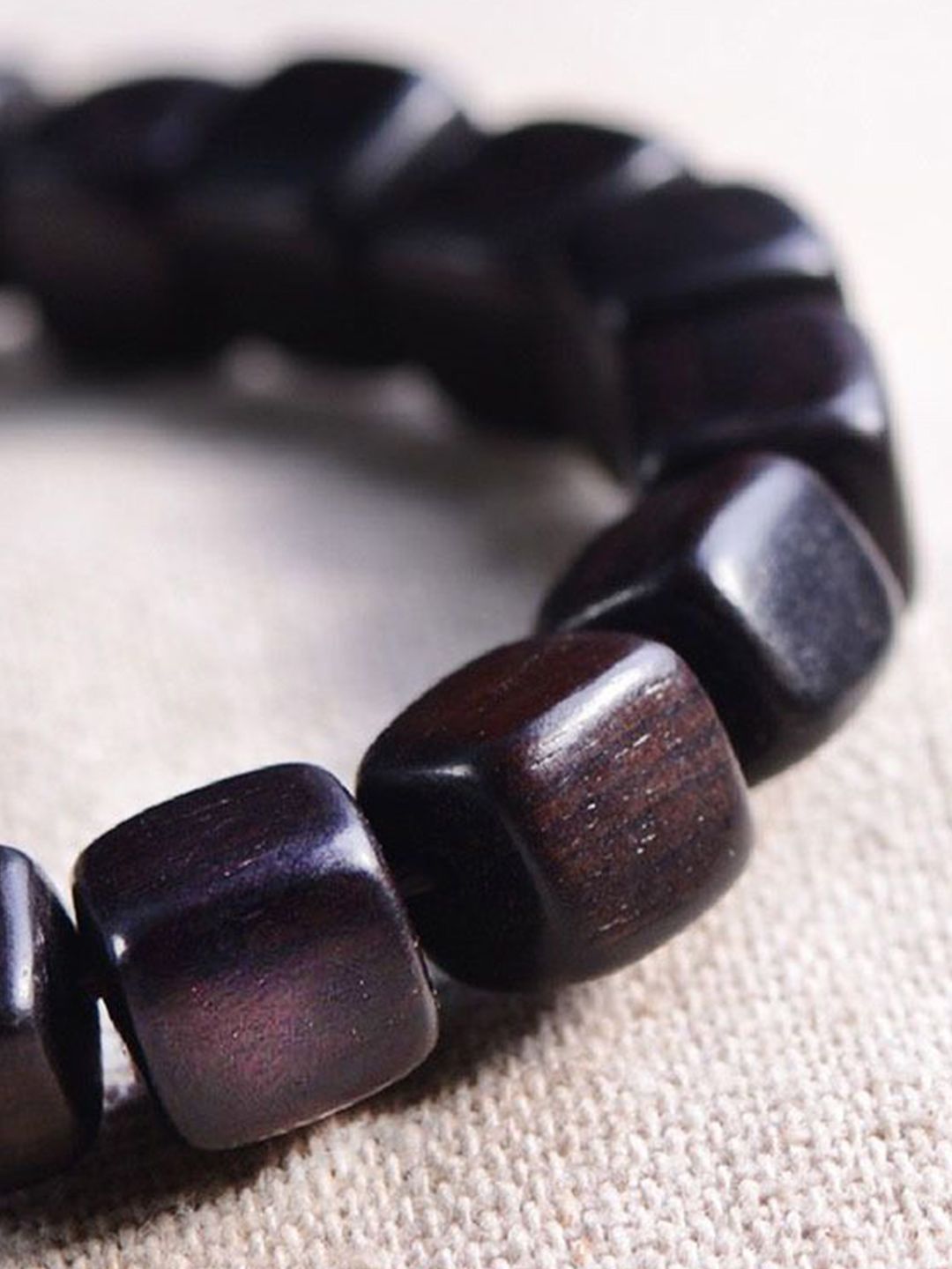 Men Wood Gold-Plated Bracelet