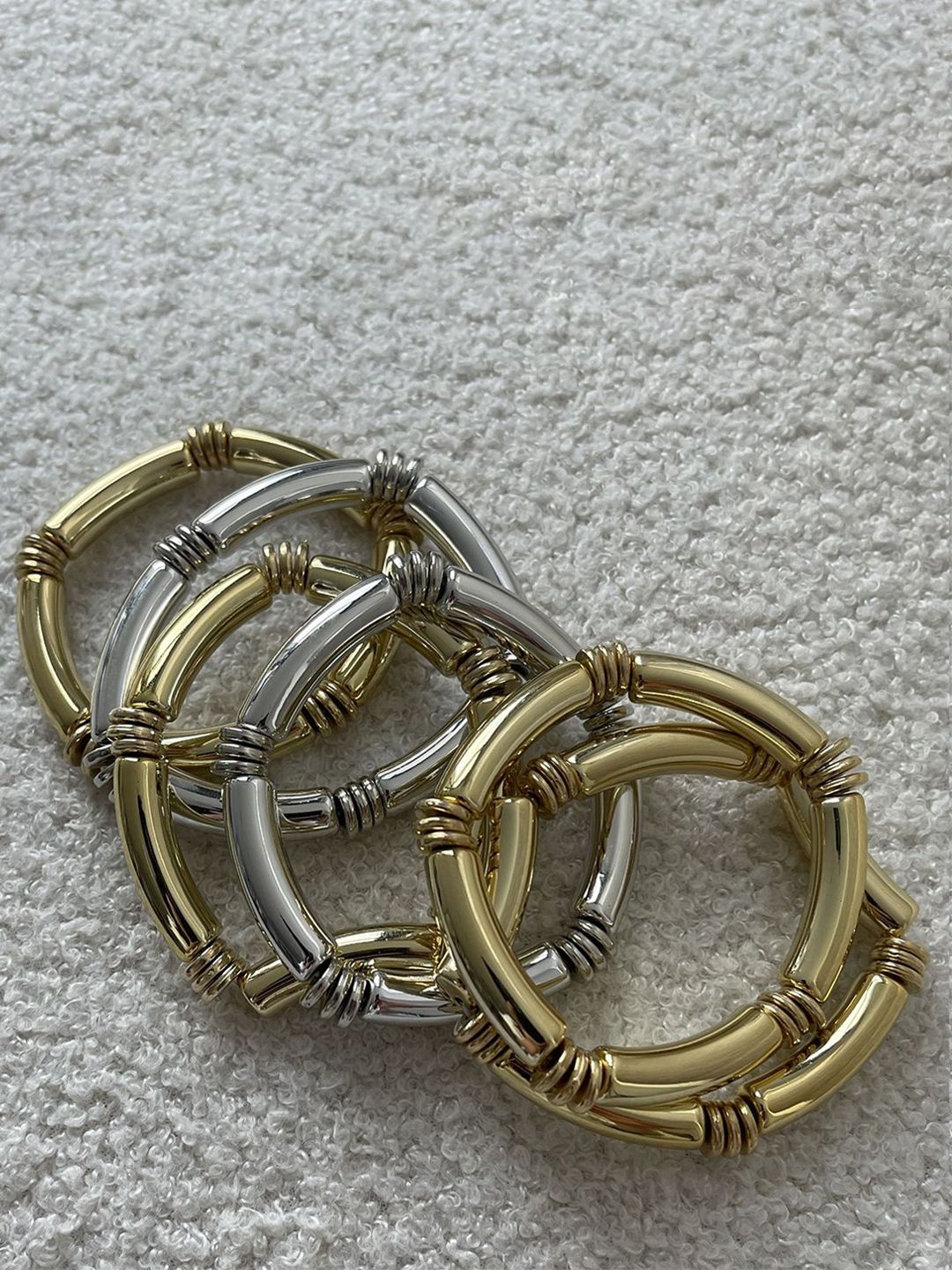 Men Alloy Silver-Plated Bracelet