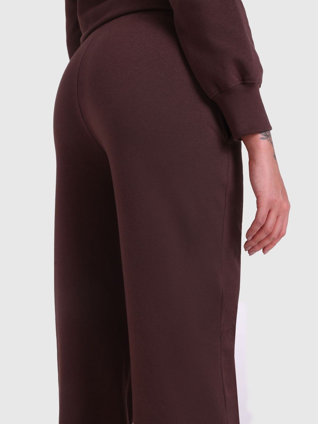 Women MId-Rise Wide Leg Track Pants