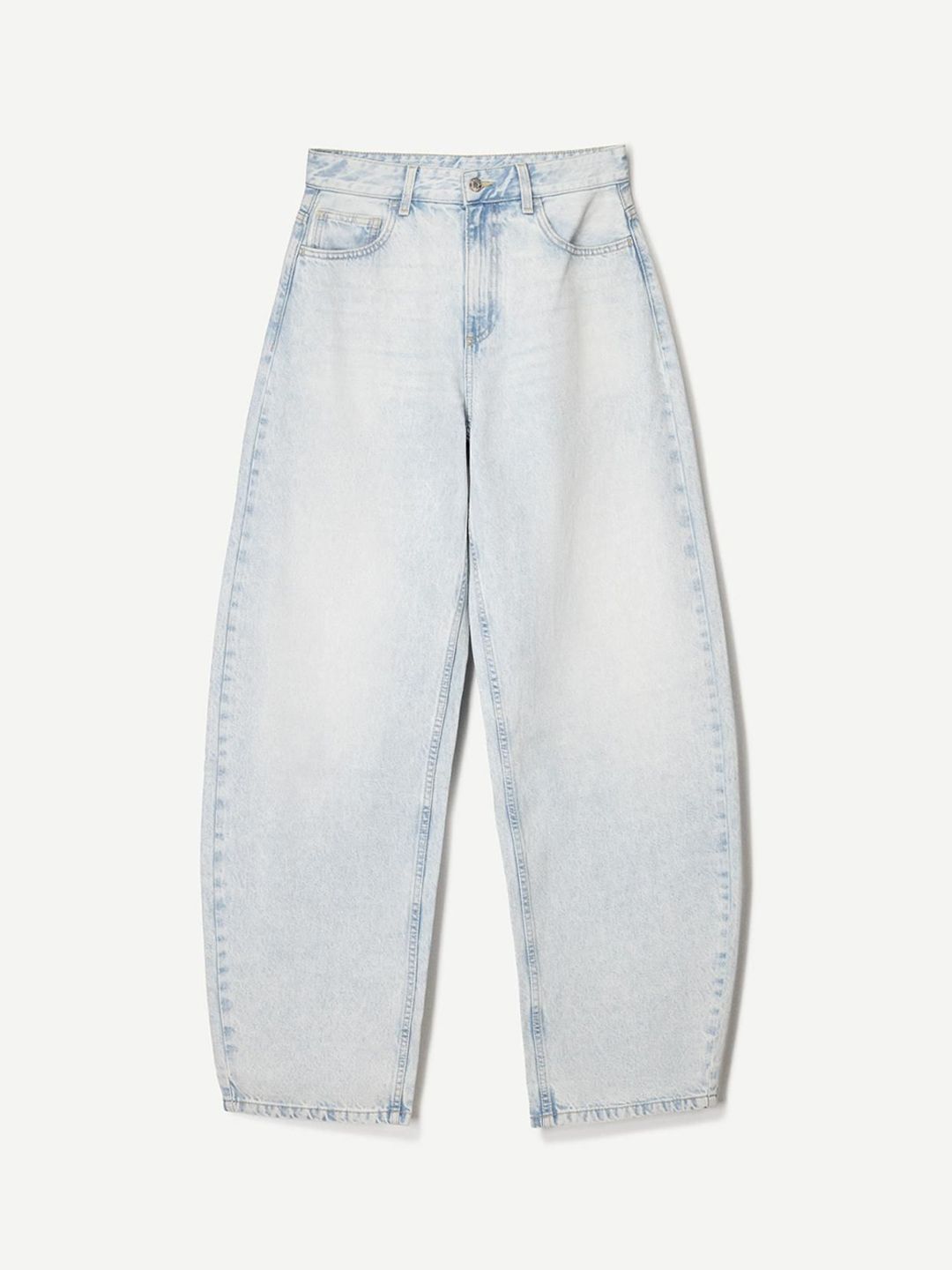Wide-leg barrel jeans