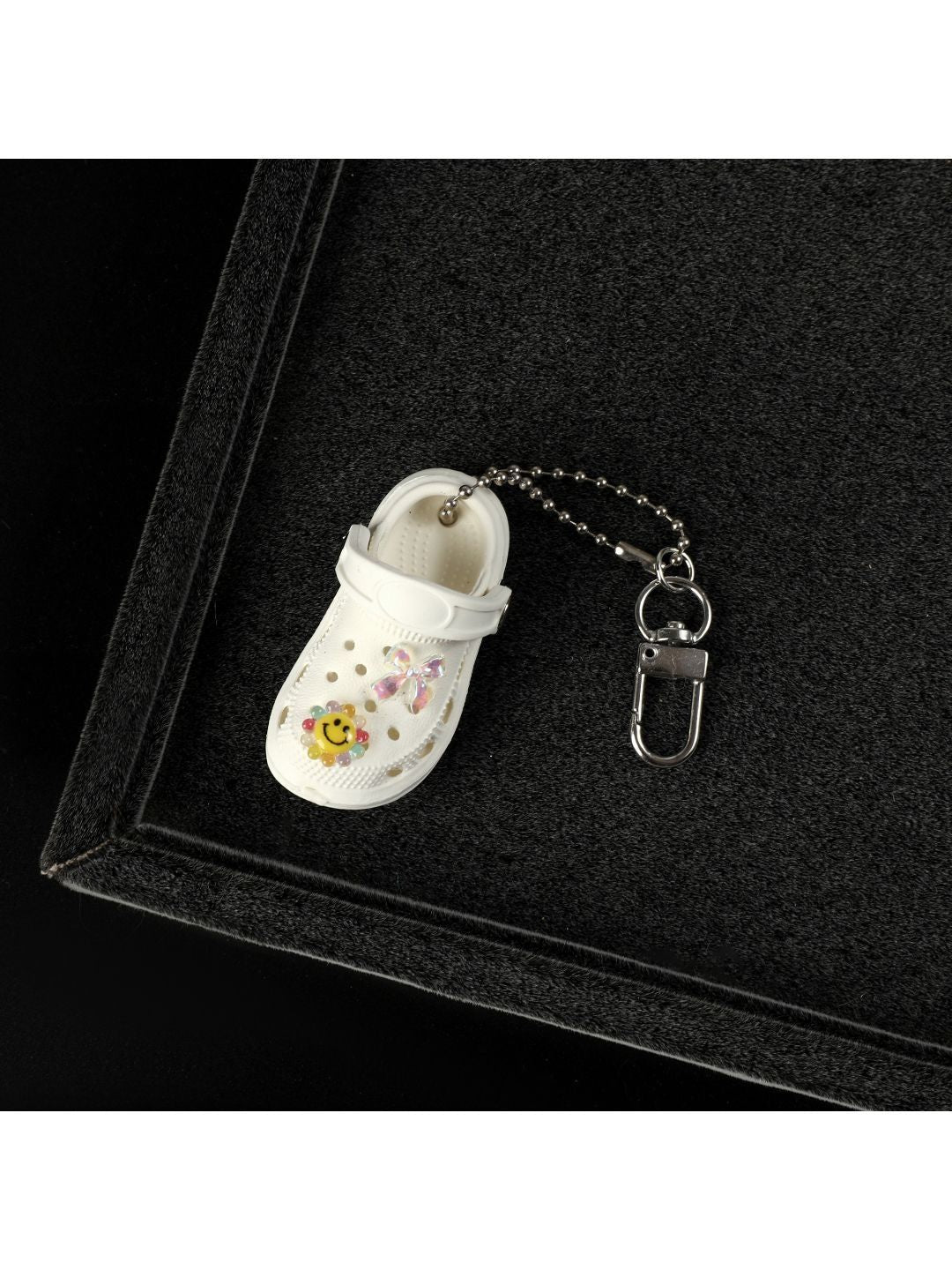 SALTY White Smiley Mini Crocs Charms